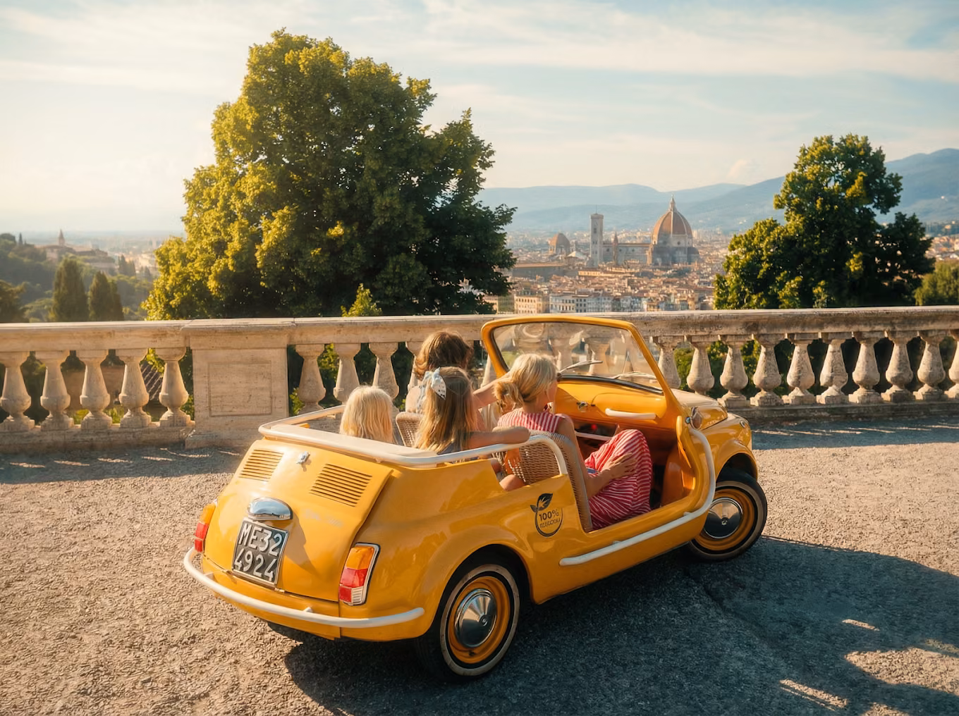 500 Tour Florence — vintage Fiat 500 self-drive through Chianti countryside